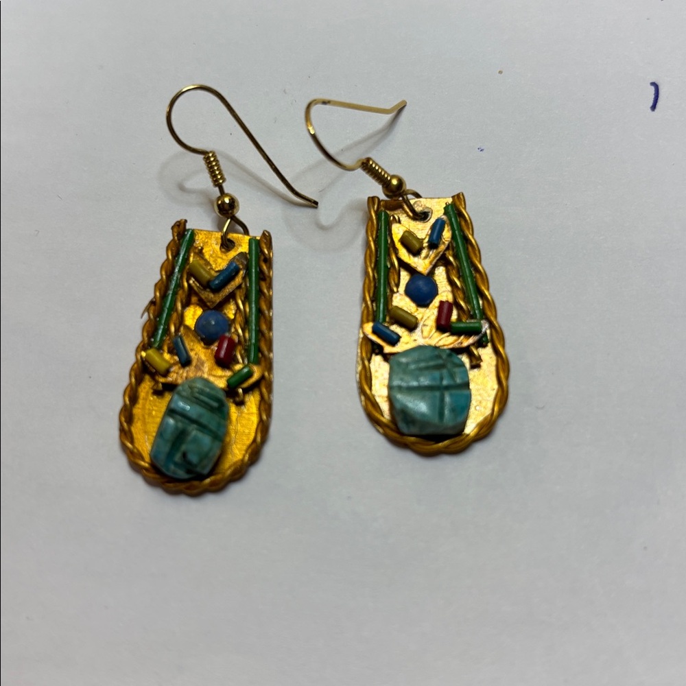 Egyptian Large Scarab (Vintage) Revival Set - Picture 11 of 12